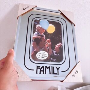 70’s Retro Mirror Family Photo Frame by MARSEL 10”X8”